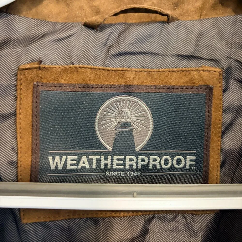 Weatherproof Faux Suede Jacket XL Brown
